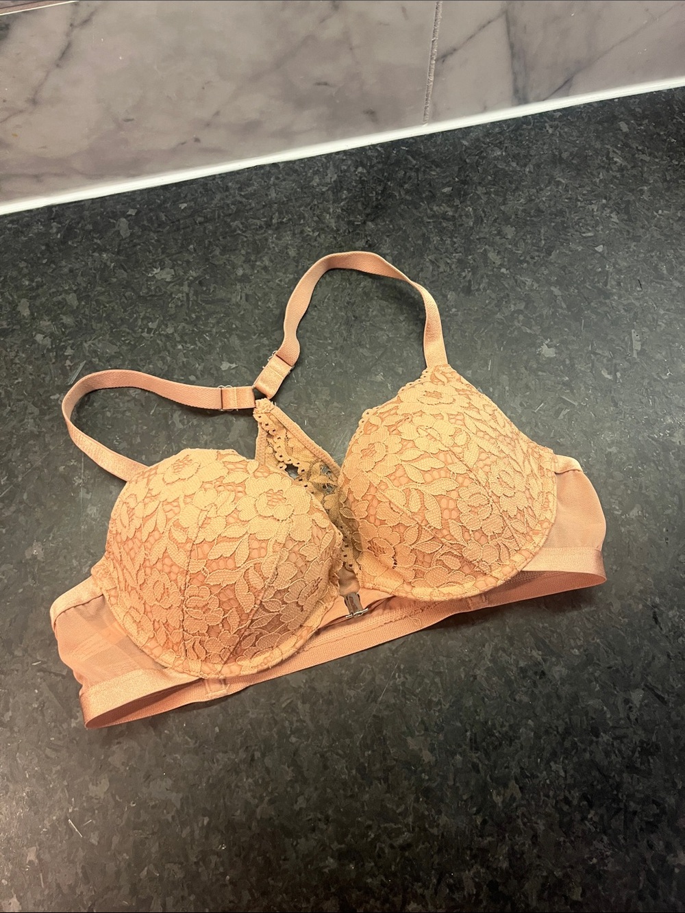 Lace Tan DOBREVA Push-Up Bra
